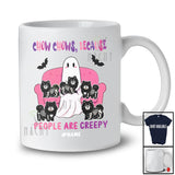 Personalized Custom Name Chow Chows People Creepy; Amazing Halloween Boo Ghost Family T-Shirt