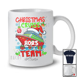 Personalized Custom Name Christmas Cruise 2025 Team; Awesome X-mas Santa Cruise Ship; Family T-Shirt