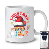 Personalized Custom Name Christmas In July; Joyful Summer Vacation Santa Hat; Sea Beach T-Shirt