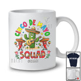 Personalized Custom Name Cinco De Mayo Squad; Cheerful Cactus Playing Guitar Sombrero T-Shirt
