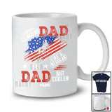Personalized Custom Name Climbing Dad Definition Cooler; Joyful Father's Day Vintage US Flag T-Shirt