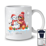 Personalized Custom Name Cockapoo Build Snowman; Lovely Snow Santa Cockapoo; Family T-Shirt