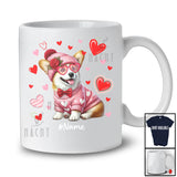 Personalized Custom Name Corgi Heart Sunglasses; Lovely Valentine Hearts; Family T-Shirt