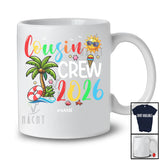 Personalized Custom Name Cousin Crew 2026; Joyful Summer Vacation Hawaiian Beach; Family T-Shirt