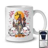 Personalized Custom Name Cow Boo Ghost, Scary Halloween Pumpkins, Animal Lover T-Shirt