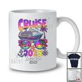 Personalized Custom Name Cruise 2025 Squad; Humorous Summer Vacation Birthday Sunglasses T-Shirt
