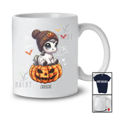 Personalized Custom Name Cute Horse On Plaid Pumpkin; Adorable Halloween Horse Farmer T-Shirt