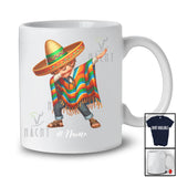 Personalized Custom Name Dabbing Mexican Boy; Joyful Cinco de Mayo Mexican Proud Family T-Shirt