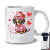 Personalized Custom Name Dachshund Heart Sunglasses; Lovely Valentine Hearts; Family T-Shirt