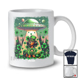 Personalized Custom Name Dachshund Leprechaun UFO; Joyful St. Patrick's Day Stolen Shamrock T-Shirt