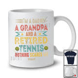Personalized Custom Name Dad A Grandpa A Retired Tennis; Amusing Father's Day Retirement T-Shirt