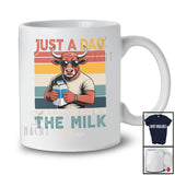 Personalized Custom Name Dad Came Back With The Milk; Happy Father's Day Highland Cow T-Shirt