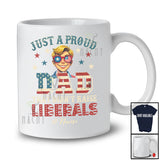 Personalized Custom Name Dad Didn't Raise Liberals; Proud Father's Day 4th Of July Son Family T-Shirt