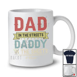 Personalized Custom Name Dad In The Streets Daddy Sheets; Proud Father's Day Family Vintage T-Shirt