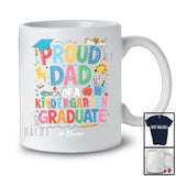 Personalized Custom Name Dad Of A Kindergarten Graduate; Lovely Graduation Summer Father's Day T-Shirt