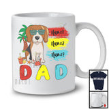 Personalized Custom Name Dad, Cute Summer Vacation Beagle Sunglasses, Family Group T-Shirt