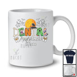 Personalized Custom Name Dental Assistant; Creepy Halloween Moon Witch Zombie; Jobs T-Shirt