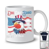 Personalized Custom Name Disc Golf Squad; Joyful 4th Of July Eagle Disc Golf Player; Patriotic T-Shirt