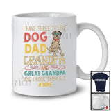 Personalized Custom Name Dog Dad Great Grandpa, Vintage Father's Day Dalmatian, Family T-Shirt