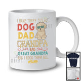 Personalized Custom Name Dog Dad Great Grandpa, Vintage Father's Day Maltese, Family T-Shirt