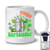 Personalized Custom Name Don't Pinch Bartender; Amazing St. Patrick's Day Irish Shamrocks T-Shirt