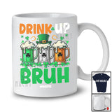 Personalized Custom Name Drink Up; Joyful St. Patrick's Day Three Beer Glasses; Drunk Drinking T-Shirt