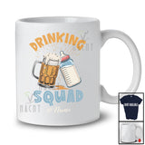Personalized Custom Name Drinking Squad; Joyful Father's Day Beer Milk Bottle; Family T-Shirt