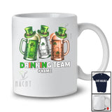 Personalized Custom Name Drinking Team; Joyful St. Patrick's Day Three Beer Glasses Irish Drunker T-Shirt