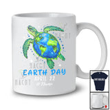Personalized Custom Name Earth Day 2025; Lovely Earth Day Sea Turtle Art; Save the Planet T-Shirt
