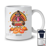 Personalized Custom Name Eat The Donut; Humorous Thanksgiving Turkey Food Lover; Family Dinner T-Shirt