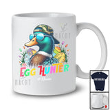 Personalized Custom Name Egg Hunter; Joyful Easter Custom Name Camo Duck Sunglasses T-Shirt