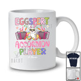 Personalized Custom Name Eggspert Accordion Player; Joyful Easter Egg Expert; Musical Instrument T-Shirt