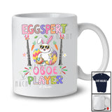 Personalized Custom Name Eggspert Oboe Player; Joyful Easter Egg Expert; Musical Instrument T-Shirt
