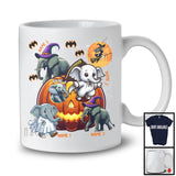 Personalized Custom Name Elephant Boo Inside Pumpkin, Humorous Elephant Ghost, Pumpkins T-Shirt