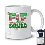 Personalized Custom Name Elf Squad; Adorable Christmas Plaid Elf; Boy Girl Family Cousin Group T-Shirt
