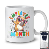 Personalized Custom Name Employee Of The Month; Joyful Dabbing Capybara Women Girl Family T-Shirt