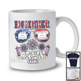 Personalized Custom Name Engineer Crew, Joyful 4th Of July USA Sunglasses, Careers Patriotic T-Shirt