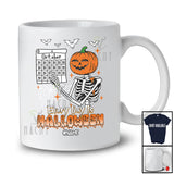 Personalized Custom Name Everyday Is Halloween; Humorous Pumpkin Skeleton Counting T-Shirt