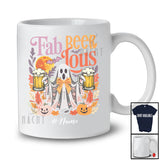 Personalized Custom Name Fab Beer Lous; Humorous Halloween Boo Ghost Drinking Drunker T-Shirt