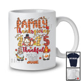 Personalized Custom Name Family Thanksgiving 2025; Thankful Plaid Guinea Pig Turkey Gnomes T-Shirt