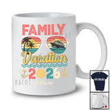 Personalized Custom Name Family Vacation 2026; Joyful Summer Vacation Sunglasses; Vintage Retro T-Shirt