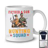 Personalized Custom Name Father And Son Hunting Squad, Vintage Father's Day Hunter Family T-Shirt