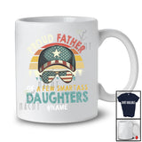 Personalized Custom Name Father Of Smartass Daughters; Proud Father's Day Family; Vintage Retro T-Shirt