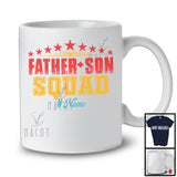Personalized Custom Name Father Son Squad, Amazing Father's Day Vintage, Dad Family Group T-Shirt