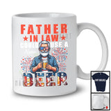 Personalized Custom Name Father in law Could Use A Beer, Happy 4th Of July Drinking, Patriotic T-Shirt