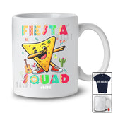 Personalized Custom Name Fiesta Squad; Joyful Cinco De Mayo Dabbing Mexican Nacho; Family T-Shirt