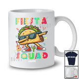 Personalized Custom Name Fiesta Squad; Joyful Cinco De Mayo Dabbing Mexican Taco; Family T-Shirt
