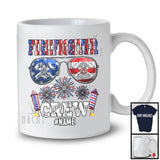 Personalized Custom Name Firefighter Crew, Joyful 4th Of July USA Sunglasses, Careers Patriotic T-Shirt