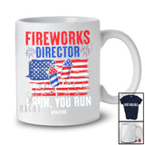 Personalized Custom Name Fireworks Director I Run You Run; Joyful 4th Of July US Flag; Patriotic T-Shirt