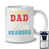 Personalized Custom Name First Dad Now Grandpa, Proud Father's Day Promoted to Grandpa, Vintage T-Shirt